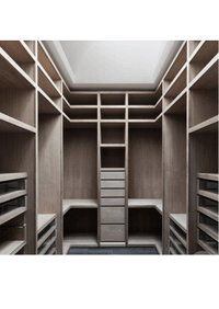 П-образная гардеробная комната в классическом стиле Йошкар-Ола
