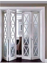 Белые складные двери гармошка Йошкар-Ола