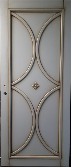 Межкомнатная дверь в профиле массив (эмаль с патиной) Йошкар-Ола